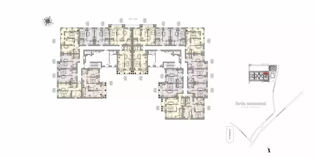 2-комнатная квартира: Волгоград, улица Землячки, 84/1 (46.01 м) - Фото 1