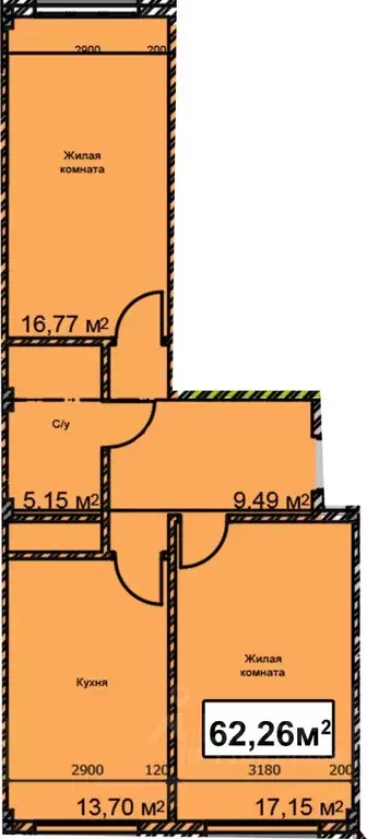 2-к кв. Ставропольский край, Ессентуки ул. Благодатная, 22к2 (62.26 м) - Фото 1