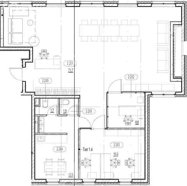 Помещение свободного назначения (110 м) - Фото 2