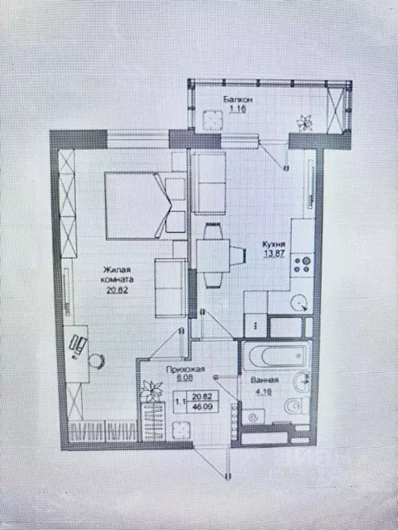 1-к кв. Татарстан, Лаишевский район, Столбищенское с/пос, с. Усады ул. ... - Фото 2
