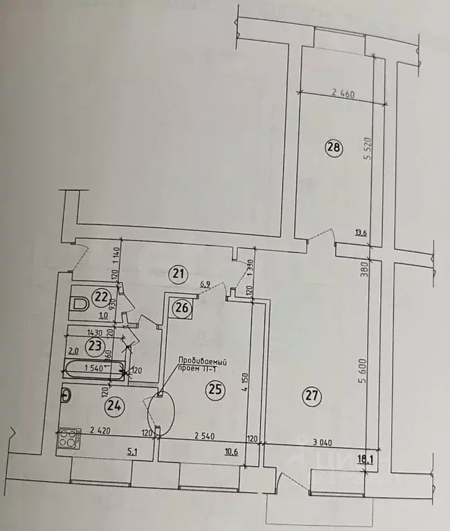 3-к кв. Удмуртия, Можга Можгинский район, ул. Фрунзе, 27 (58.5 м) - Фото 1