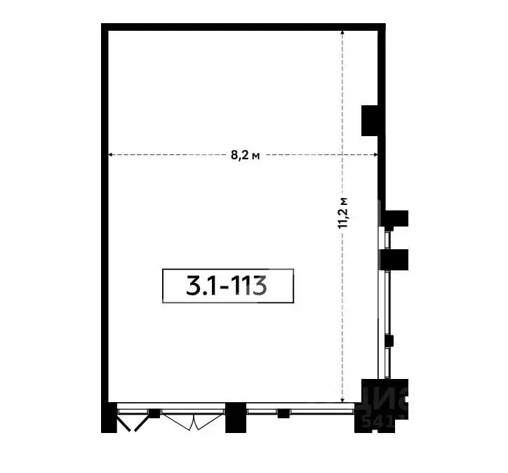 Торговая площадь в Москва БК Прокшино тер., 3 (91 м) - Фото 2