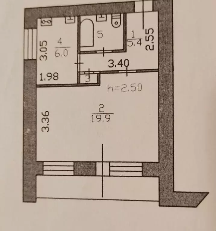 1-к кв. Ленинградская область, Выборг Приморское ш., 8 (34.0 м) - Фото 1
