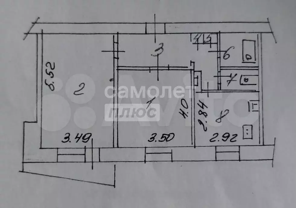 2-к. квартира, 54,5 м, 2/9 эт. - Фото 0