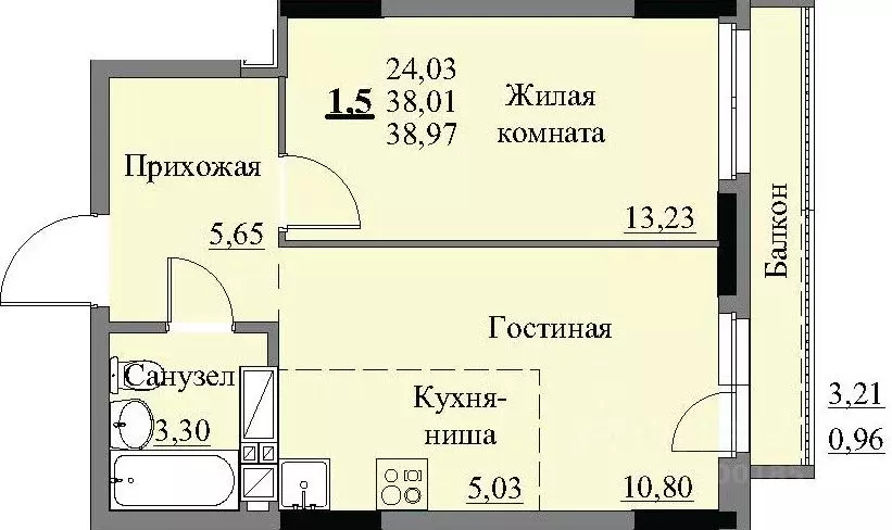 1-к кв. Удмуртия, Ижевск Автопроизводство жилрайон, 3-й мкр, Арден на ... - Фото 0