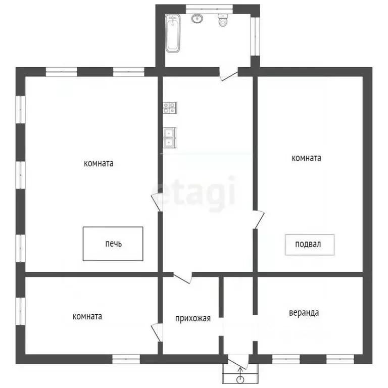 Дом в Московская область, Клин городской округ, д. Воловниково 24 (120 ... - Фото 2