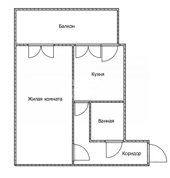 1-к кв. Ульяновская область, Ульяновск ул. Средний Венец, 21 (31.8 м) - Фото 1