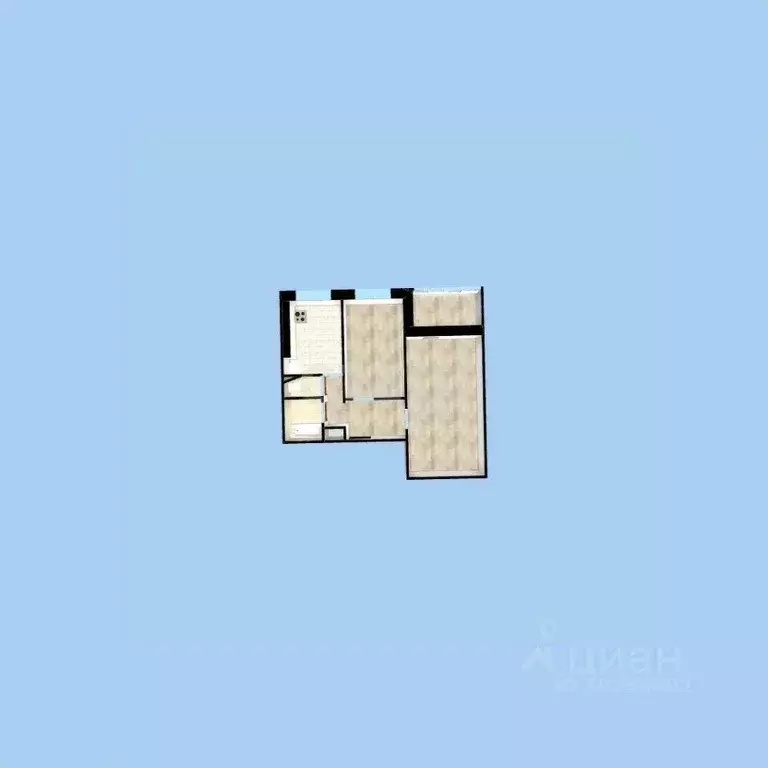 2-к кв. Башкортостан, Уфа ул. Уфимское Шоссе, 29 (42.8 м) - Фото 1
