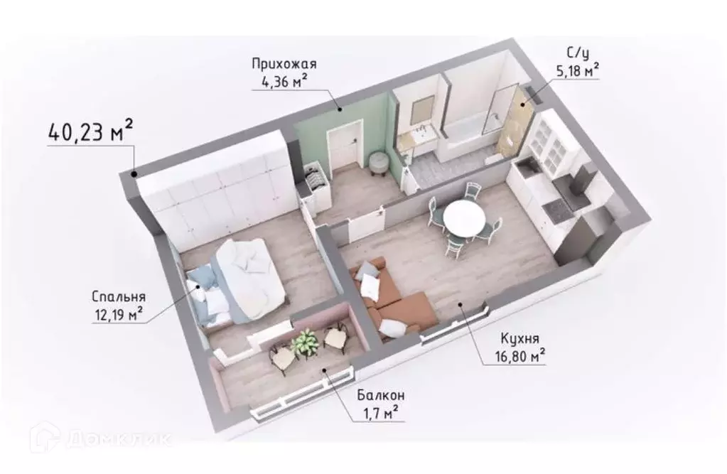 Продаётся 2-к квартира, 59.4 м - Фото 0