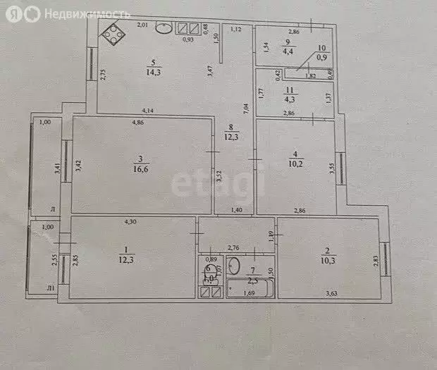 4-комнатная квартира: Ульяновск, улица Скочилова, 1 (89.6 м) - Фото 1