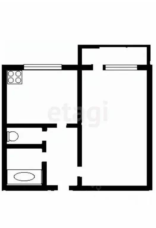 1-к кв. Тульская область, Тула ул. Токарева, 83 (36.0 м) - Фото 2