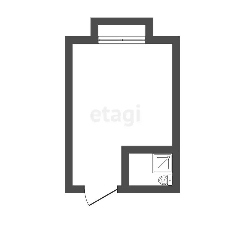 1к в -комнатной квартире (16 м) - Фото 1