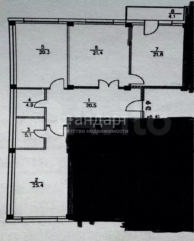 3-к. квартира, 120 м, 7/11 эт. - Фото 0