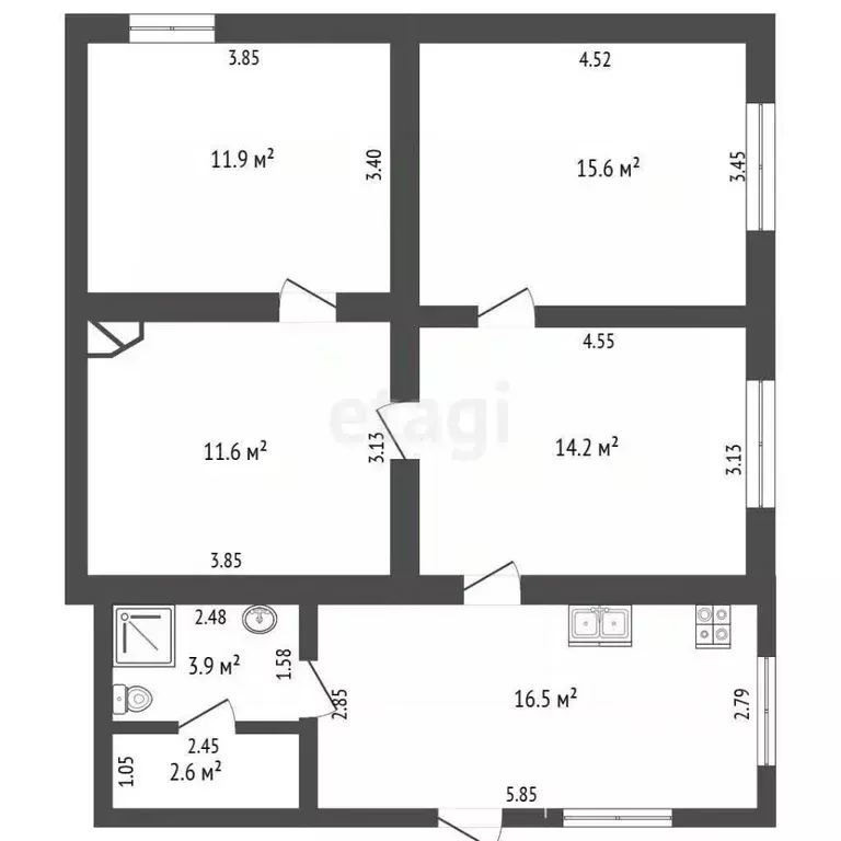 Дом в Крым, Судак ул. Ленина (76 м) - Фото 2