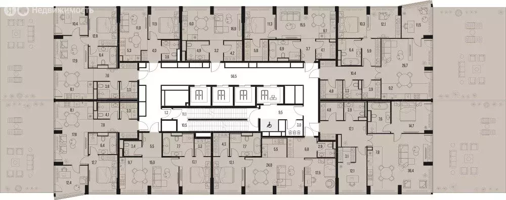 3-комнатная квартира: Москва, Летниковская улица, 11к1 (88.6 м) - Фото 1