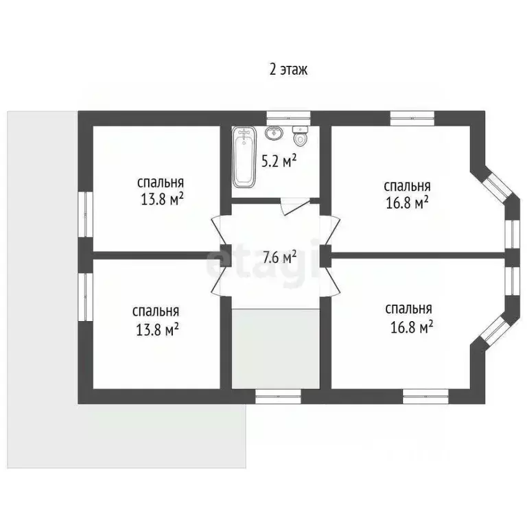 Дом в Калужская область, Перемышльский район, Ахлебинино с/пос, д. ... - Фото 2