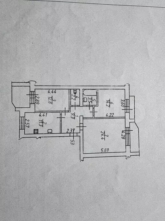 2-к. квартира, 84 м, 9/9 эт. - Фото 0