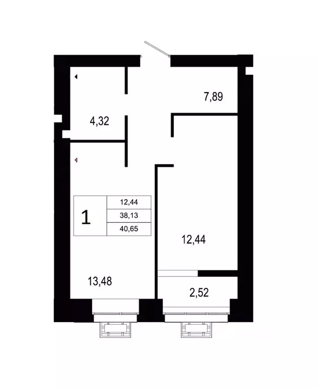 1-к кв. Волгоградская область, Волгоград ул. Землячки, 60 (40.65 м) - Фото 1