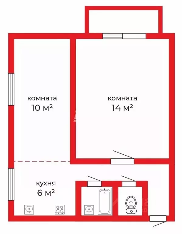 2-к кв. Челябинская область, Еманжелинск ул. Гайдара, 7 (40.0 м) - Фото 2