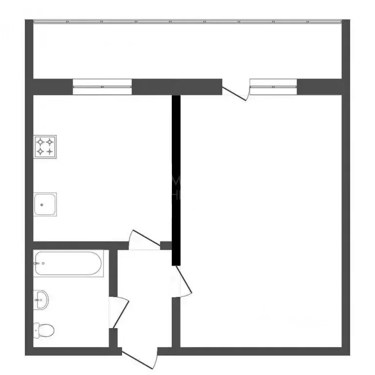 1-к кв. Тюменская область, Тюмень ул. Избышева, 6 (37.0 м) - Фото 2