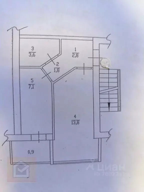 1-к кв. Севастополь ул. Комбрига Потапова, 16 (30.0 м) - Фото 1