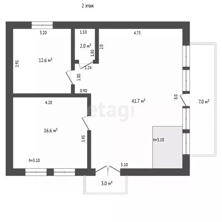 Дом в Ставропольский край, Кисловодск ул. Чапаева, 91Г (330 м) - Фото 2