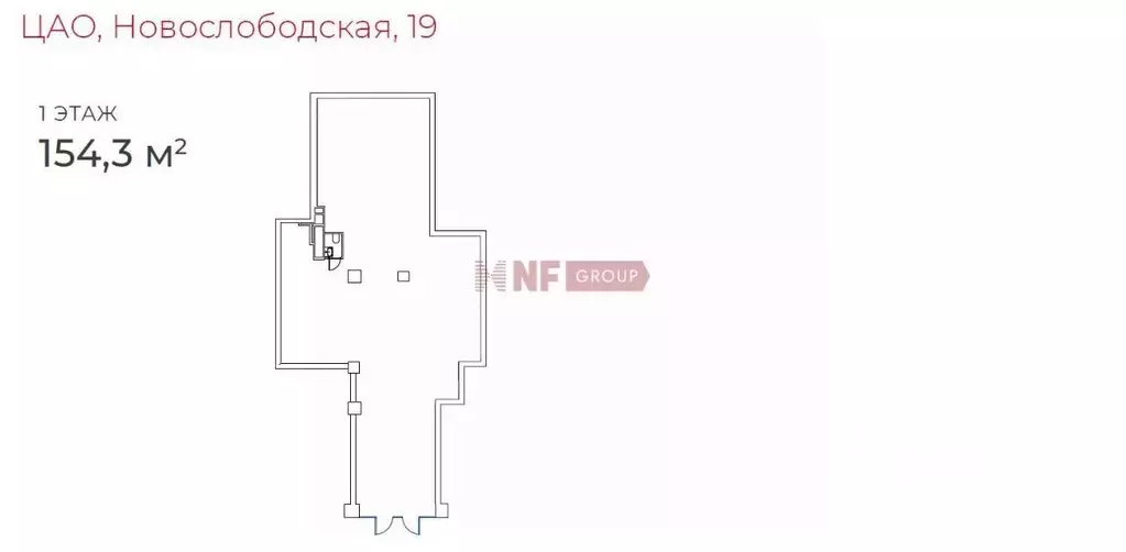 Торговая площадь в Москва Новослободская ул., 19С1 (154 м) - Фото 1