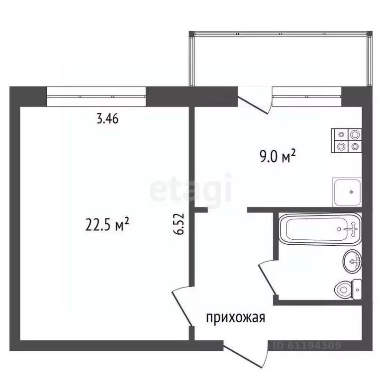 1-к кв. Мордовия, Саранск ул. Тани Бибиной, 1/11 (37.0 м) - Фото 0