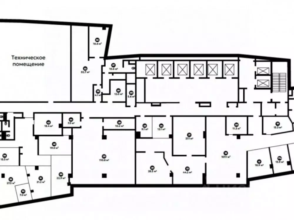 Офис в Москва ул. Сущевский Вал, 20Б (1262 м) - Фото 2