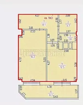 1-к кв. Смоленская область, Смоленск Кловская ул., 11А (51.0 м) - Фото 1