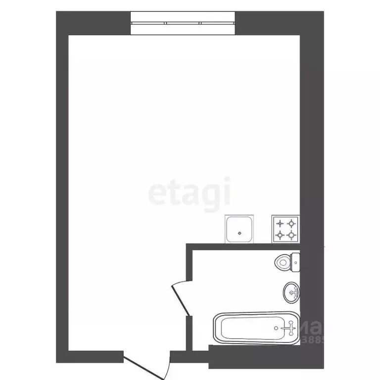 Студия Красноярский край, Красноярск Северо-Енисейская ул., 48 (11.7 ... - Фото 2