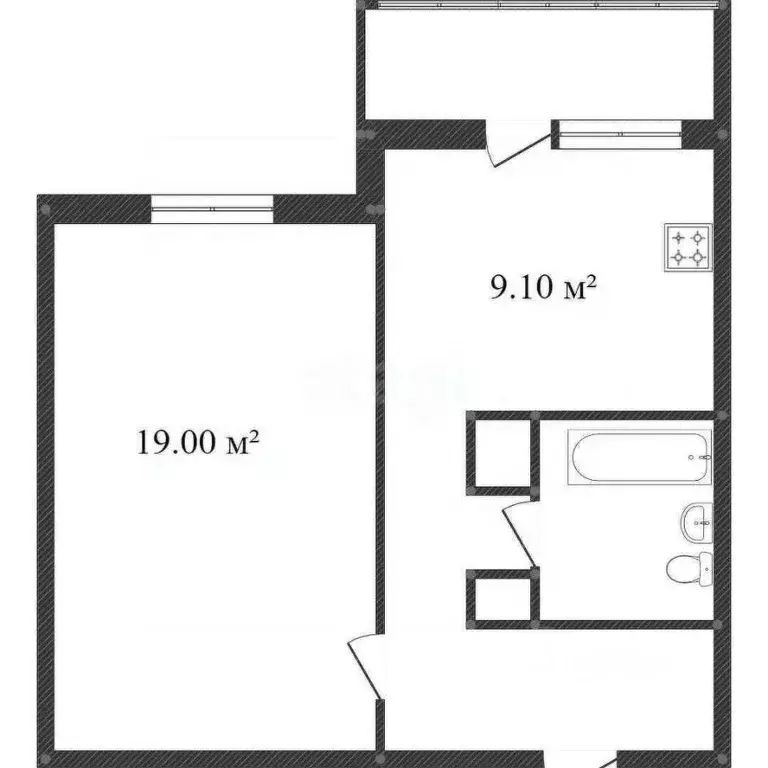 1-к кв. Костромская область, Кострома ул. Олега Юрасова, 7 (33.0 м) - Фото 1