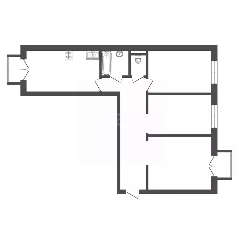 3-к кв. Москва Рочдельская ул., 11/5 (85.5 м) - Фото 2