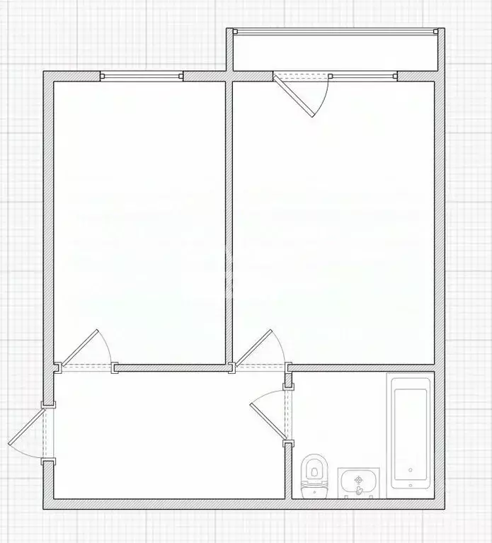 1-к кв. Омская область, Омск бул. Архитекторов, 17/1 (40.0 м) - Фото 1