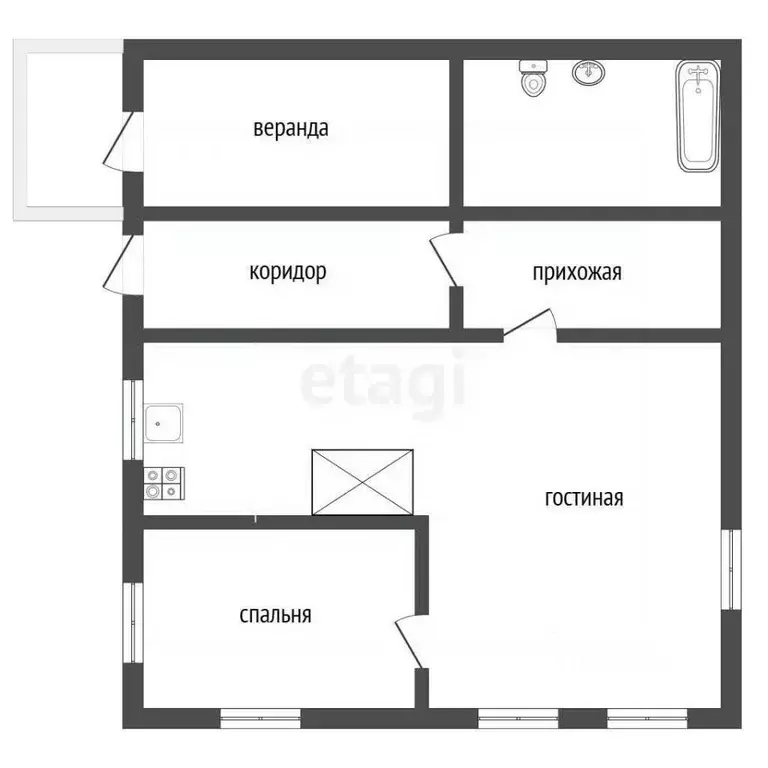 Дом в Забайкальский край, с. Улеты ул. Лазо (52 м) - Фото 2