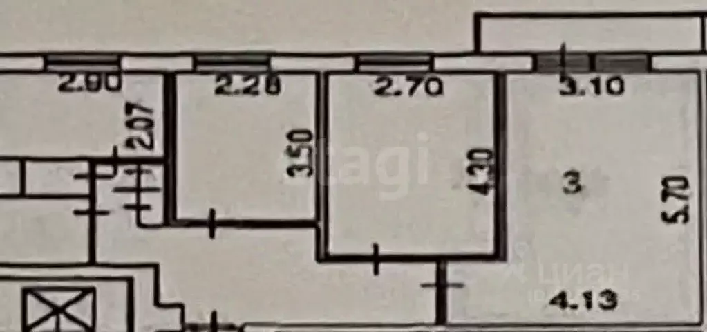 Комната Москва Волжский бул., 4К2 (19.0 м) - Фото 2