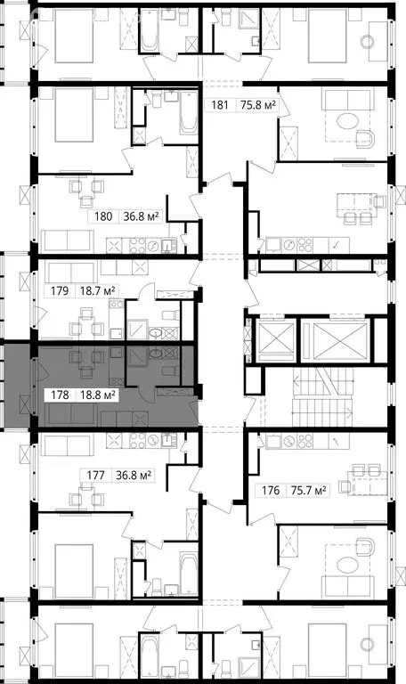 Квартира-студия: деревня Сапроново, микрорайон Купелинка, квартал ... - Фото 1