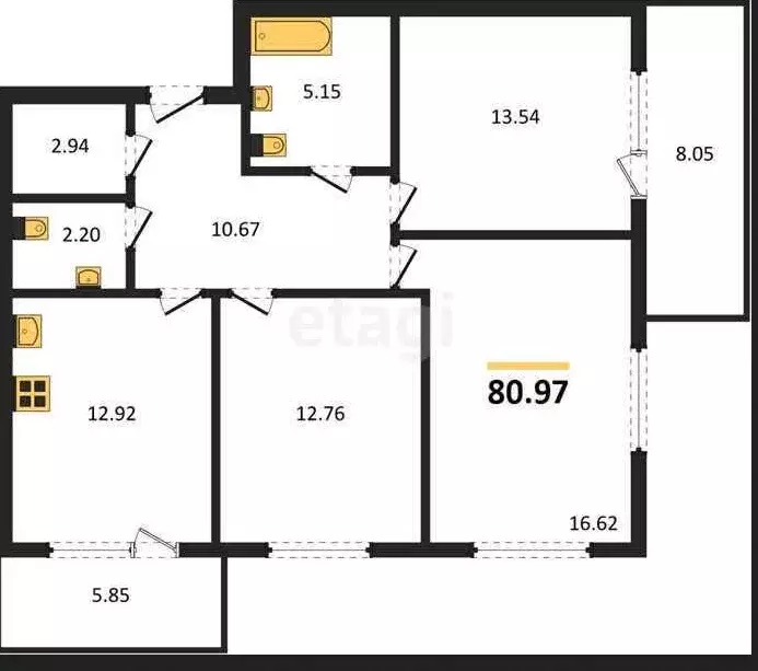 Продаётся 4-к квартира, 81 м - Фото 0