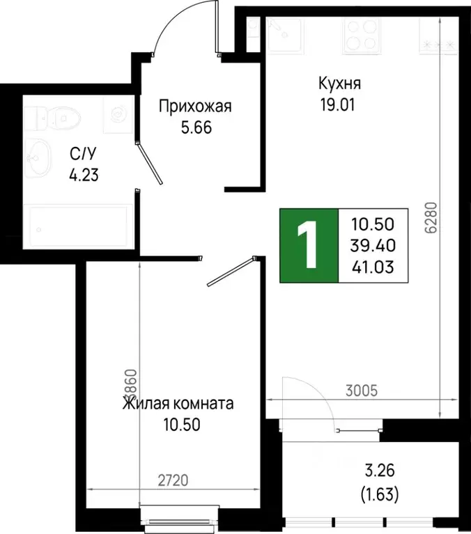 1-к кв. Ленинградская область, Всеволожский район, Свердловское ... - Фото 0