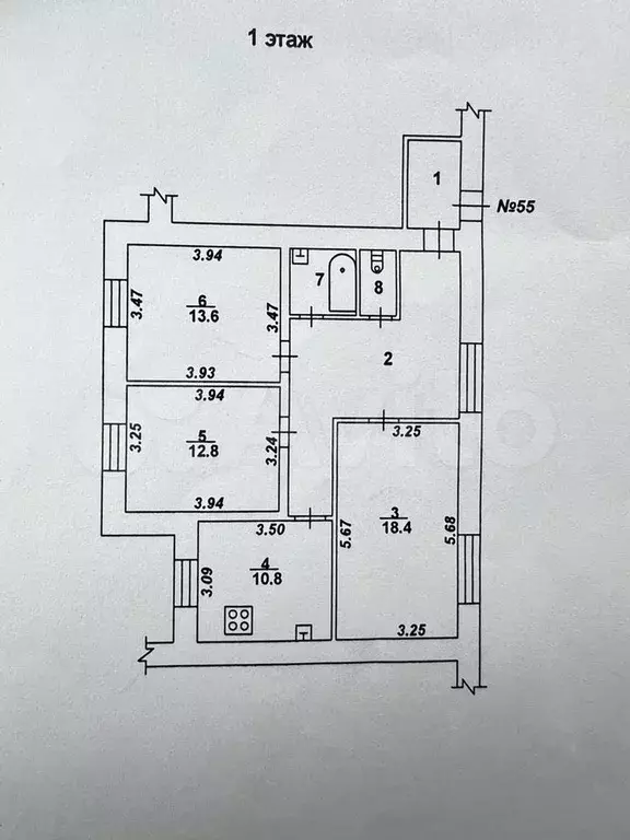 Комната 20 м в 3-к., 1/9 эт. - Фото 0