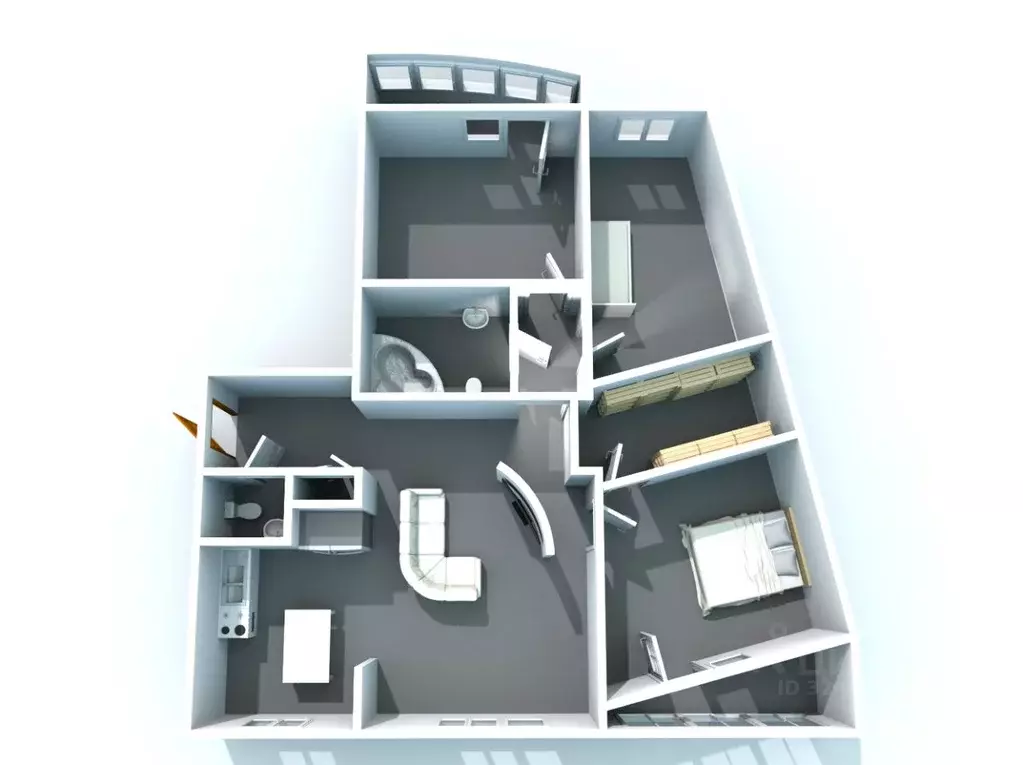 3-к кв. Свердловская область, Екатеринбург ул. Белинского, 177 (118.0 ... - Фото 1