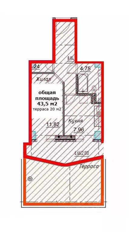 1-к кв. Ростовская область, Ростов-на-Дону ул. Ларина, 45с6 (43.5 м) - Фото 1