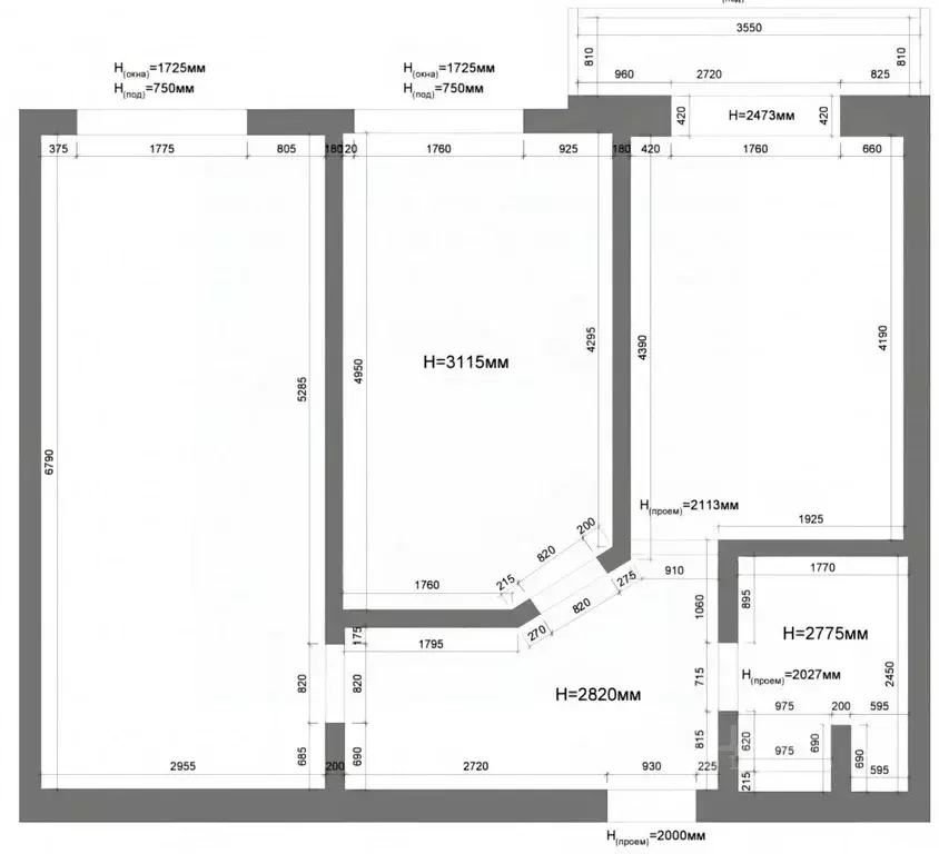 2-к кв. Кабардино-Балкария, Нальчик ул. Чернышевского (61.0 м) - Фото 1