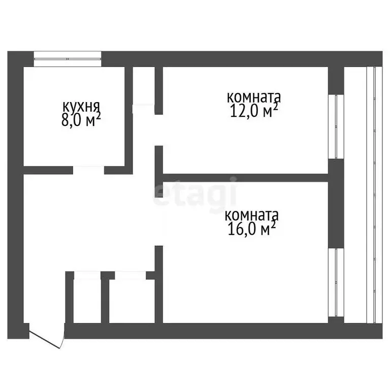 2-комнатная квартира: Воронеж, Южно-Моравская улица, 9 (50 м) - Фото 1