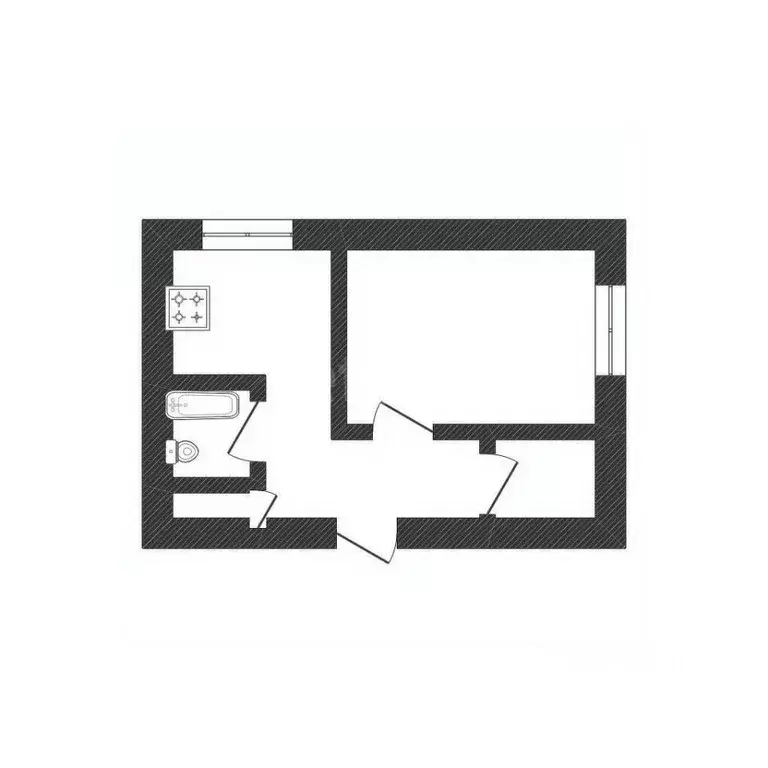 1-к кв. Смоленская область, Смоленск ул. Румянцева, 19 (45.1 м) - Фото 1