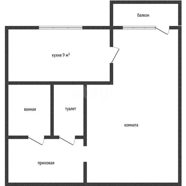 1-комнатная квартира: Ангарск, микрорайон 6А, 5 (34.4 м) - Фото 1