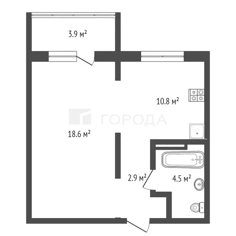 1-комнатная квартира: Новосибирск, Кедровая улица, 80/1 (40.7 м) - Фото 0