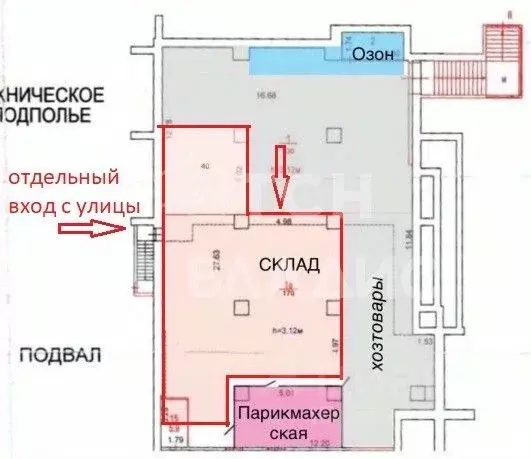 Помещение свободного назначения в Москва 1-й Павловский пер., 5 (210 ... - Фото 2