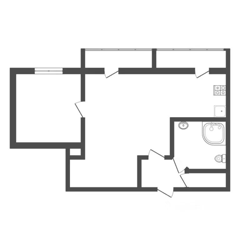 2-к кв. Тюменская область, Тюмень Харьковская ул., 54а (54.0 м) - Фото 1