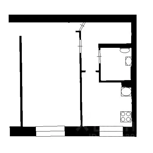 1-к кв. Татарстан, Казань ул. Аделя Кутуя, 72 (30.0 м) - Фото 2